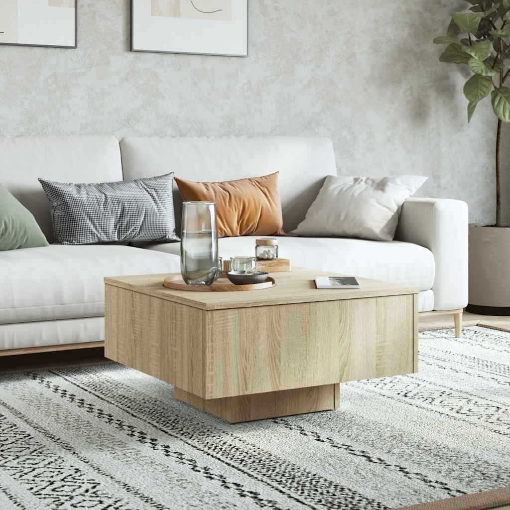 vidaXL Salontafel Sonoma Eiken 60x60x31,5 cm (34% Korting)