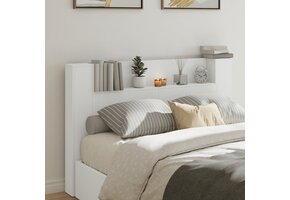 Hoofdbordkast Wit met LED 160cm - 59% Korting