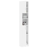 Badkamerkast Wit 32x25,5x190 cm Bewerkt Hout - 34% Korting