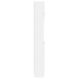 Badkamerkast Wit 32x25,5x190 cm Bewerkt Hout - 34% Korting