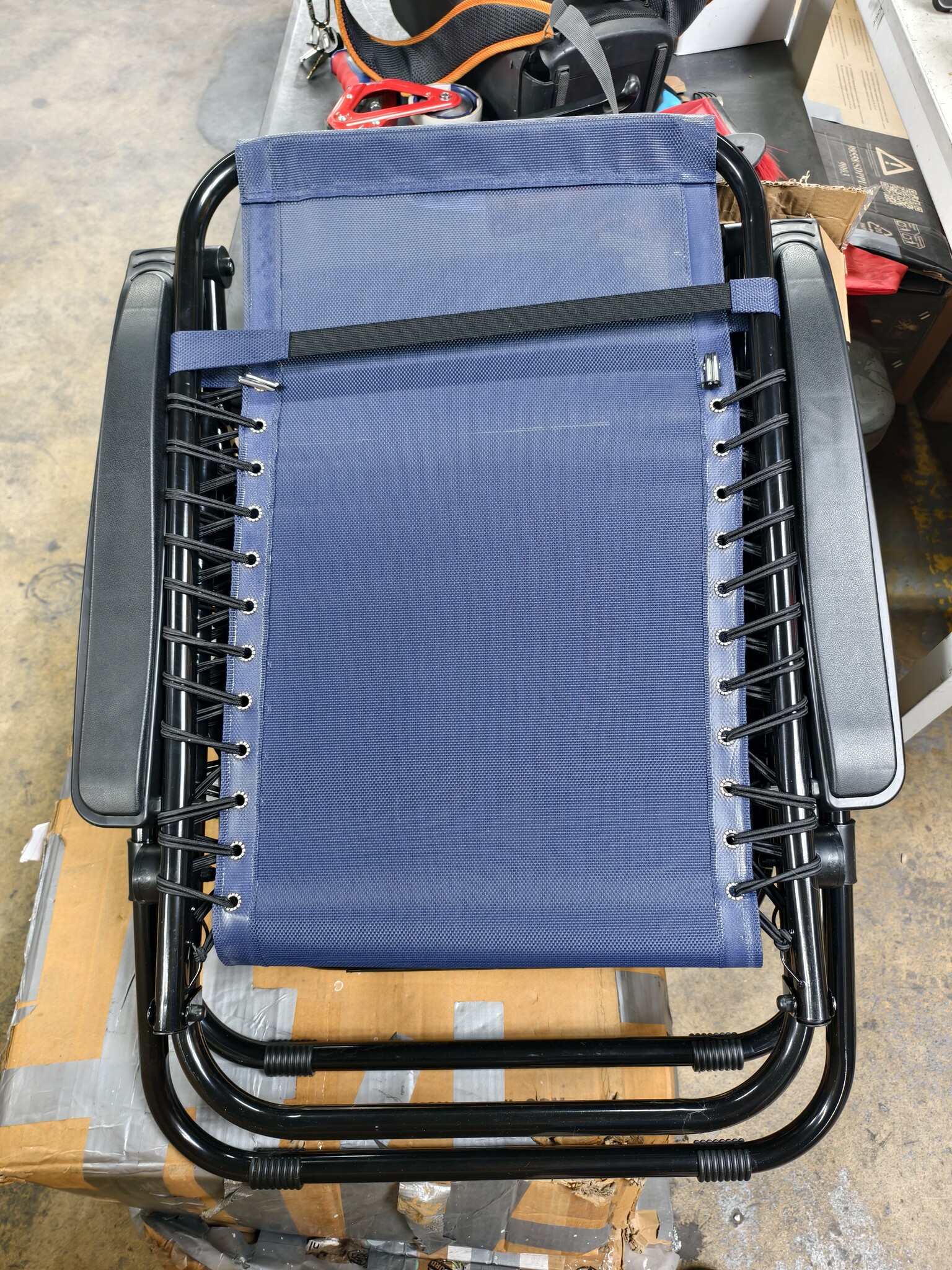 Blauwe Ligstoel Tuin - 175x67x108 cm - 53% Korting