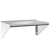 vidaXL Wandschap 75x45x31 cm roestvrijstaal zilverkleurig
