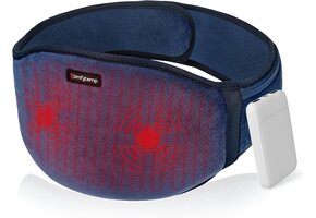 Draadloze Verwarmingsgordel met Vibratiemassage - Blauw - 50% Korting