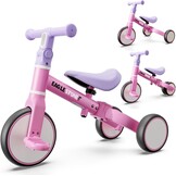 EagleStone 3-in-1 Loopfiets en Driewieler voor Kinderen - Roze - 18 maanden tot 4 jaar