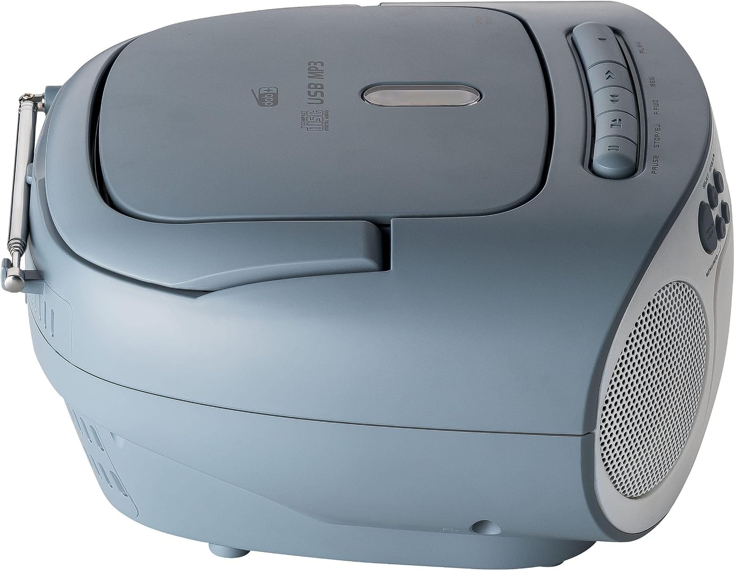 Reflexion RCR2260DAB/BL Draagbare Radio CD-Speler met Cassette en USB - Wit/Blauw