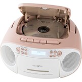 Reflexion RCR2260DAB/BL Draagbare Radio CD-Speler met Cassette en USB - Wit/Blauw