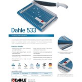 Dahle 533 hefboomsnijmachine blauw met snijlengte 340 mm