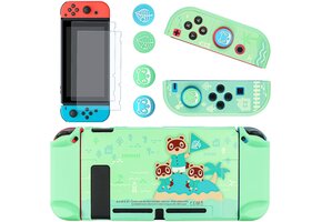 Beschermhoes Nintendo Switch OLED 2021 met Glas & Covers (60% Korting)
