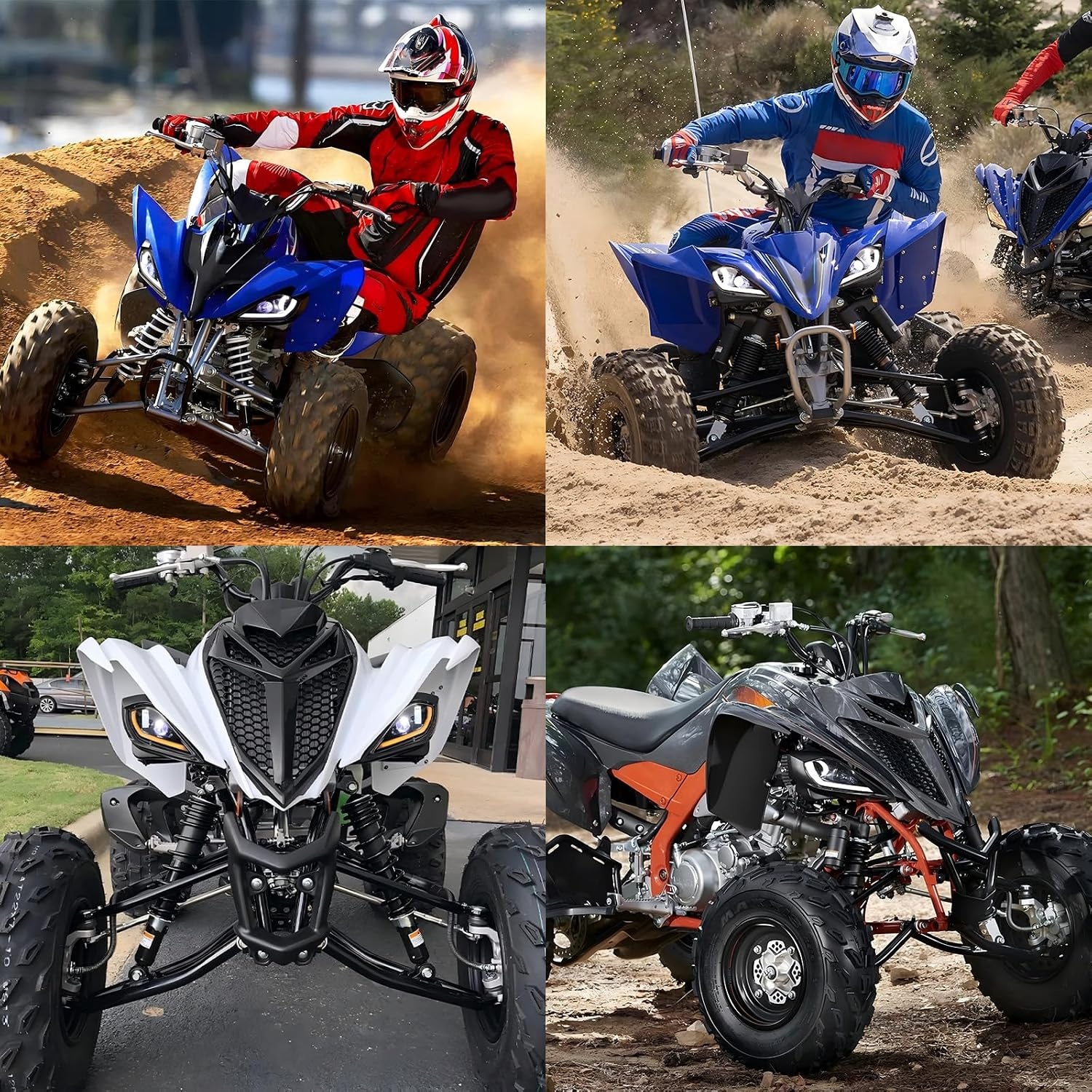DREAMIZER 64W LED Koplampen voor Yamaha Raptor en YFZ - Set van 2 - Zwart