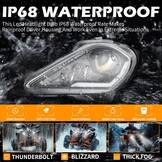 DREAMIZER 64W LED Koplampen voor Yamaha Raptor en YFZ - Set van 2 - Zwart