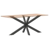 vidaXL Eettafelpoot spider vorm 150x78x(72-73) cm staal antraciet