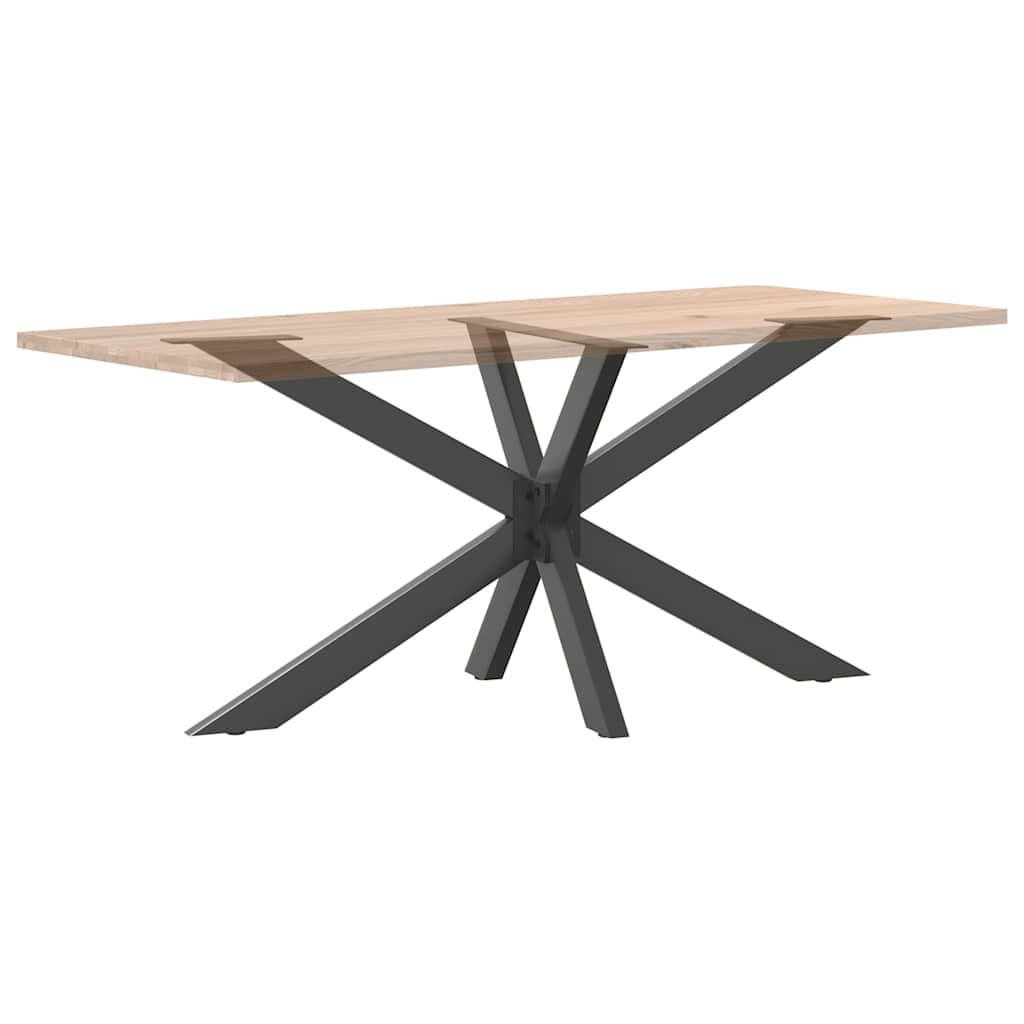 vidaXL Eettafelpoot spider vorm 150x78x(72-73) cm staal antraciet