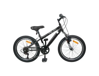 vidaXL Mountainbike 24 Inch 6-Snelheid voor 8-12 jaar oud Zwart