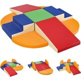 JungleDove Baby Soft Play Set: 9-delige PU-leren zachte speeltoestellen voor peuters - Kinderspeelset voor binnen - Cadeau voor jongens en meisjes