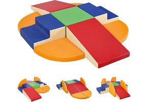 9-delige PU-lederen zachte speelblokken voor kinderen | Binnen | Antislip Waterafstotend | 35% Korting