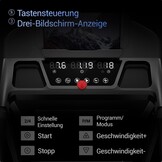 Lontek Loopband, inklapbaar, met 9% helling, inklapbare loopband, 12 km/u, elektrische loopband voor thuis, uitgerust met een motor van 3,0 pk en led-display, maximale belasting 136 kg
