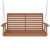 Tuinschommelbank Massief Vurenhout Bruin met Kettingen - 76% Korting!