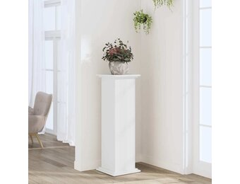 vidaXL Plantenstandaard 33x33x100 cm bewerkt hout wit