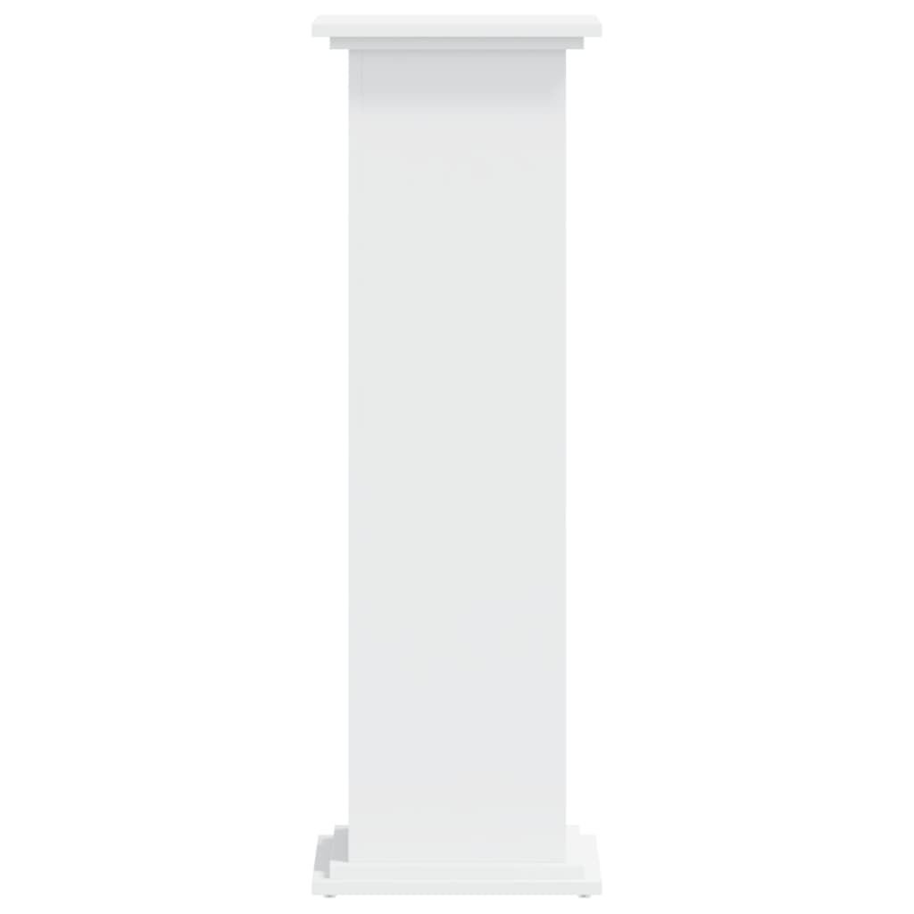 vidaXL Plantenstandaard 33x33x100 cm bewerkt hout wit
