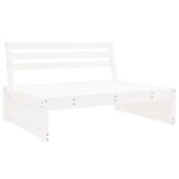VidaXL Tuinmiddenbank Grenenhout Wit 120x80 cm - 35% Korting