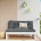 VidaXL Tuinmiddenbank Grenenhout Wit 120x80 cm - 35% Korting
