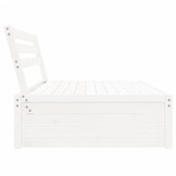VidaXL Tuinmiddenbank Grenenhout Wit 120x80 cm - 35% Korting