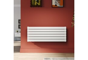 Designradiator Badkamer Wit 1200x465mm 950W Horizontaal Dubbellaags - 47% Korting!