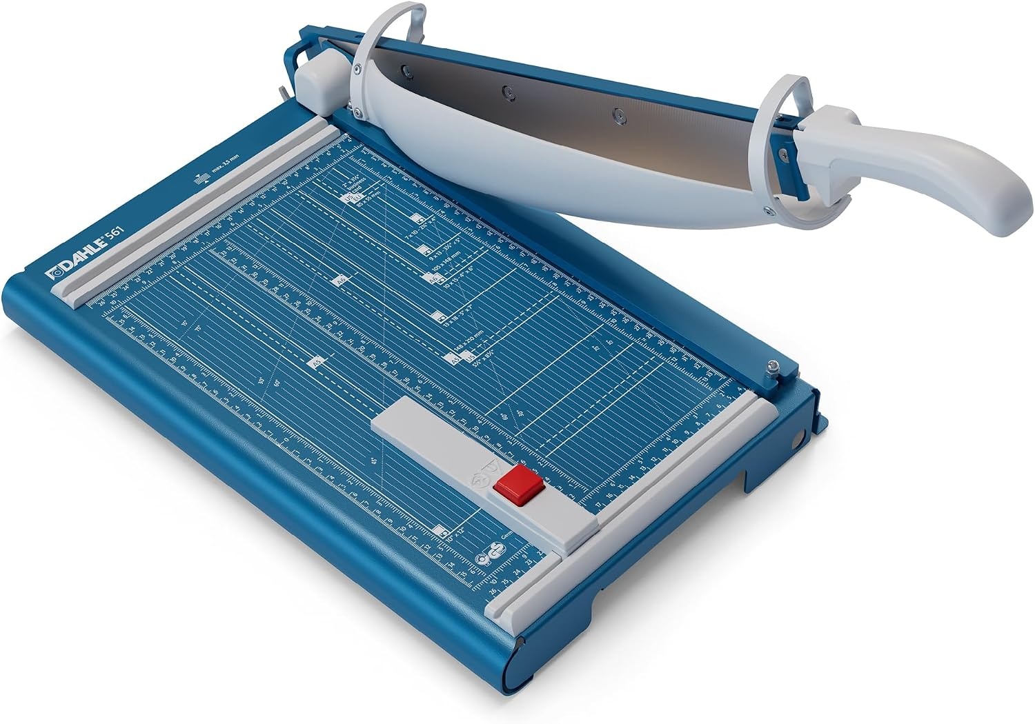 Dahle 561 Snijmachine (DIN A4, 35 Vellen Capaciteit, 265 x 440 mm), Blauw - Maat 265 x 440 mm