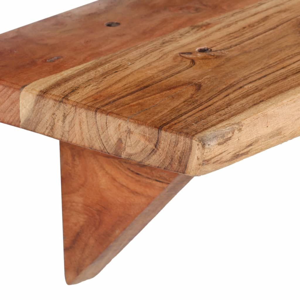 vidaXL Wandschappen 2 st 60x20x18 cm massief acaciahout