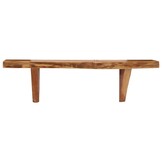 vidaXL Wandschappen 2 st 60x20x18 cm massief acaciahout