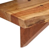vidaXL Wandschappen 2 st 60x20x18 cm massief acaciahout