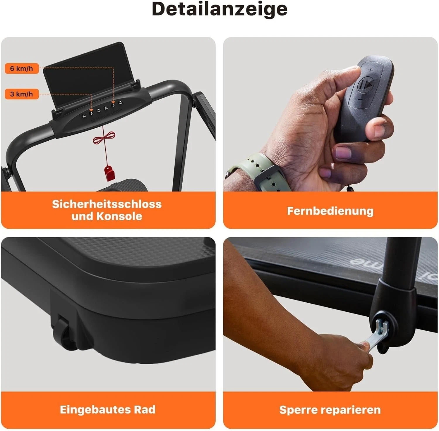 Mobvoi T4089 Opvouwbare Elektrische Loopband voor Thuisgebruik 12 km/u