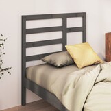 Hoofdbord Massief Grenenhout Grijs - 59% Korting