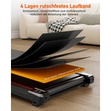 Anylife Opvouwbare Loopband met Handgreep - 5° Handmatige Inclinatie - Rood - 150 kg Draagvermogen