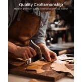 Uten Watch Box 24 vakken, horlogekast met sleutelslot, glazen deksel, horloge-display opbergdoos voor mannen en vrouwen, zwart synthetisch leer, zwarte fluwelen voering, afneembare kussens