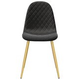 vidaXL Eetkamerstoelen 2 stuks fluweel zwart - 47% korting