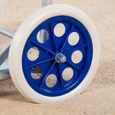 Aktive 62683 Tafelwagen voor het strand, 42 x 100 x 50 cm, 2-in-1 transportwagen, opvouwbaar, inclusief tas en hulprooster, wielen 21 cm, frame en plaat van aluminium, maximale draaglast 20 kg