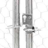 vidaXL Kippenren met dak 2,5x2x2,25 m gegalvaniseerd staal