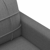 vidaXL Tweezitsbank 140 cm stof donkergrijs