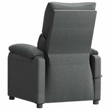 vidaXL Massagestoel stof donkergrijs