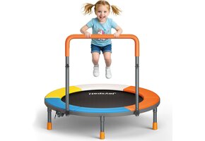 Kindertrampoline Ø 91 cm - Veervrij & Inklapbaar - 34% Korting