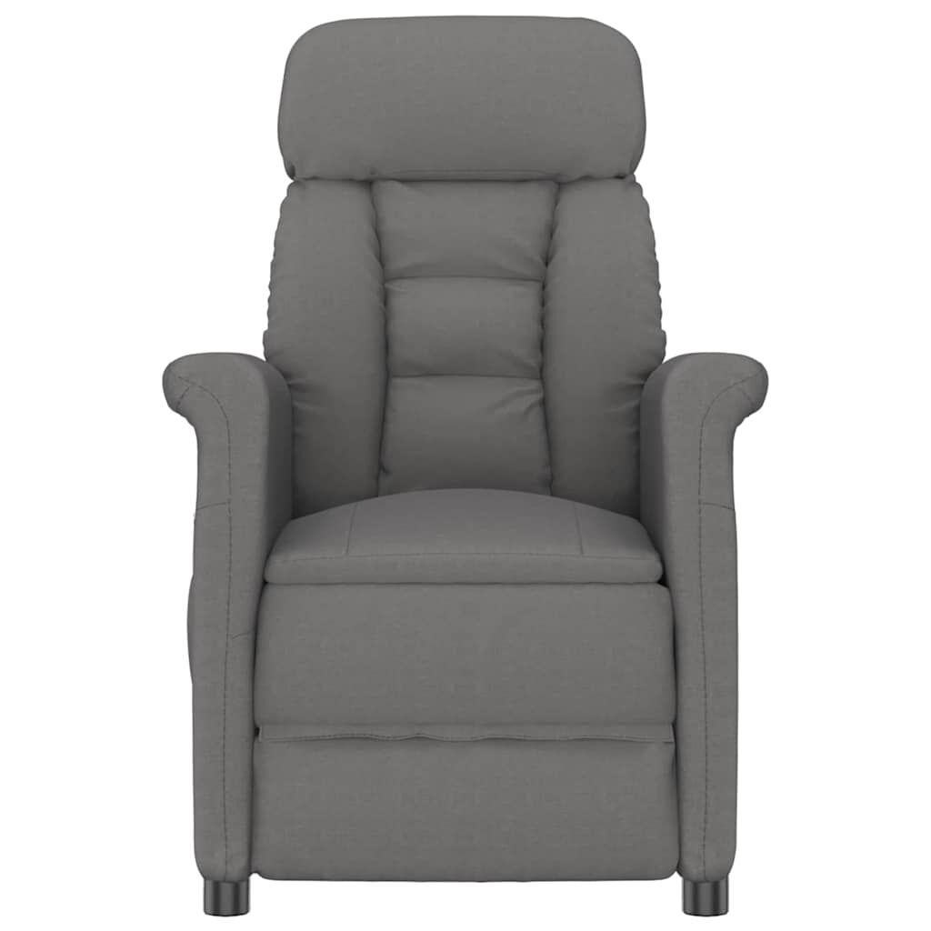 vidaXL Massagestoel Donkergrijs 70.5 x 96.5 x 95 cm Polyester