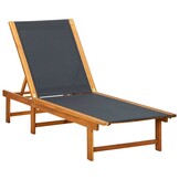 Ligbed met Tafel Massief Acaciahout - 35% Korting