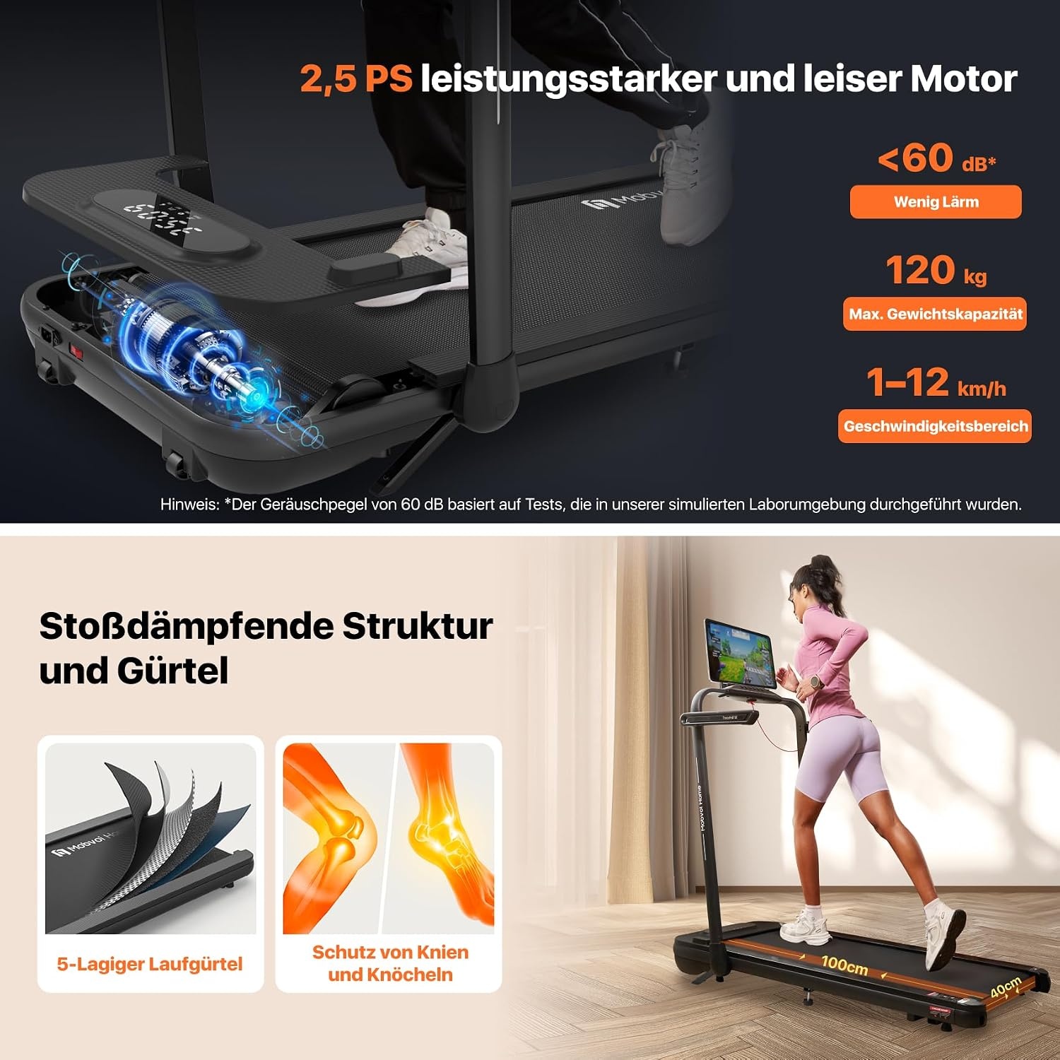 Compacte 3-in-1 Loopband met AI & App - Zwart - 30% Korting