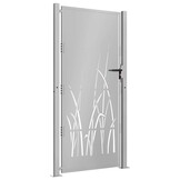 VidaXL Poort Grasontwerp 105x180 cm Cortenstaal met 55% Korting