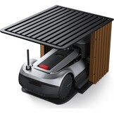 Robotmaaier Garage Zwart/Hout - Beschermhoes voor G1-800, G1-1600, G1-2000, GX-600 (35% korting)