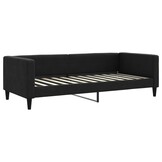 VidaXL Slaapbank Stof Zwart 90x200 cm - 35% Korting
