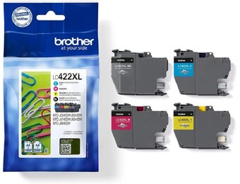 Voordeelpak Originele Brother LC-422XLVAL XL Inktcartridges - 30% Korting