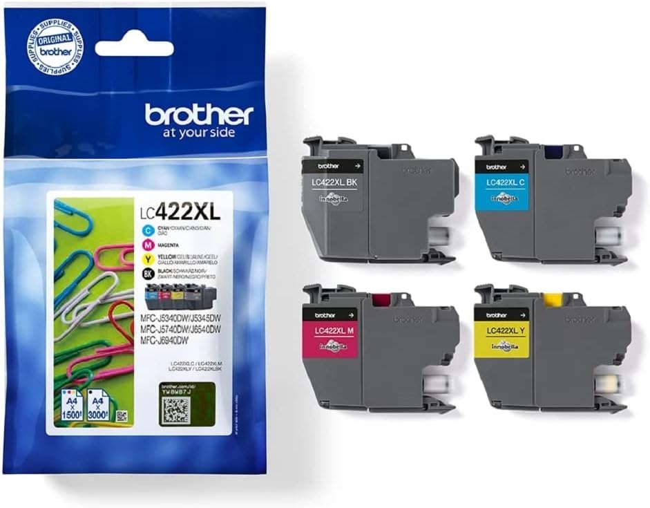 Voordeelpak Originele Brother LC-422XLVAL XL Inktcartridges - 30% Korting