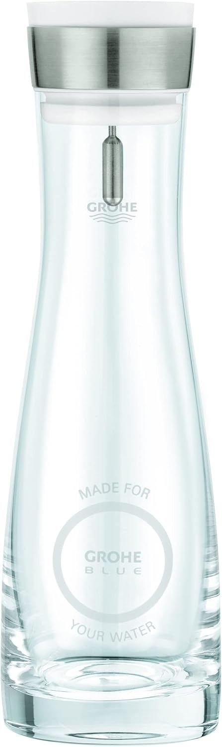 Glazen Waterkaraf 1L met RVS Deksel - 33% Korting